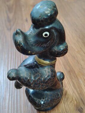 Vintage MCM Poodle Ceramic Figurine Japan